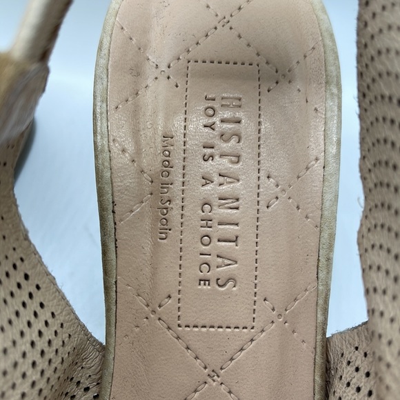 Hispanitas Perforated Leather Sling-back - Picture 6 of 10